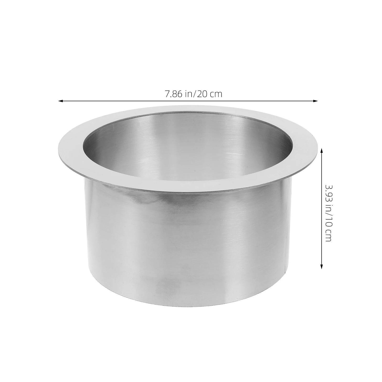 

Stainless Steel Trash Chute Grommet Round Built-In Waste Bin For Kitchen Counter Drop-In Garbage Slot Countertop Organizer