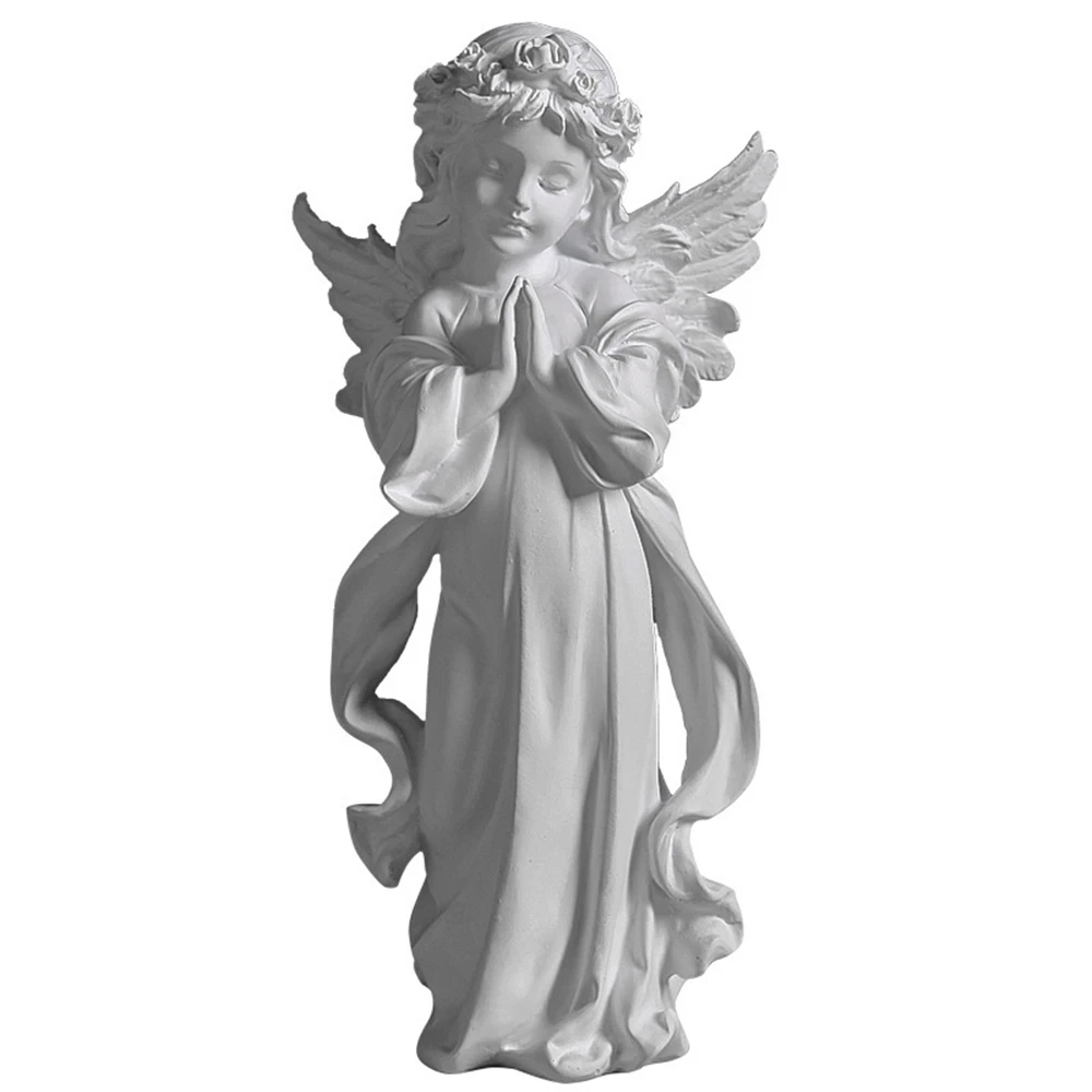 

American Creative Girl Angel Sculpture Decoration Home Living Statue Sculptures Figurine Nordic Room Home Decor Decoration Desk