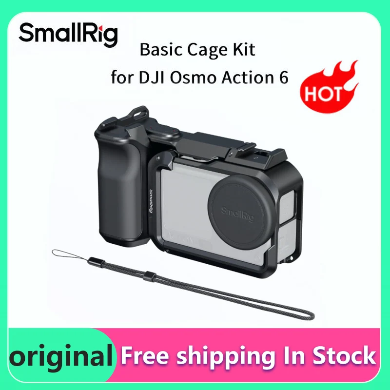 smallrig-basic-cage-kit-for-dji-osmo-action-6-street-photography-handle-grip-with-silicone-lens-cover-cold-shoe-shutter-adapter