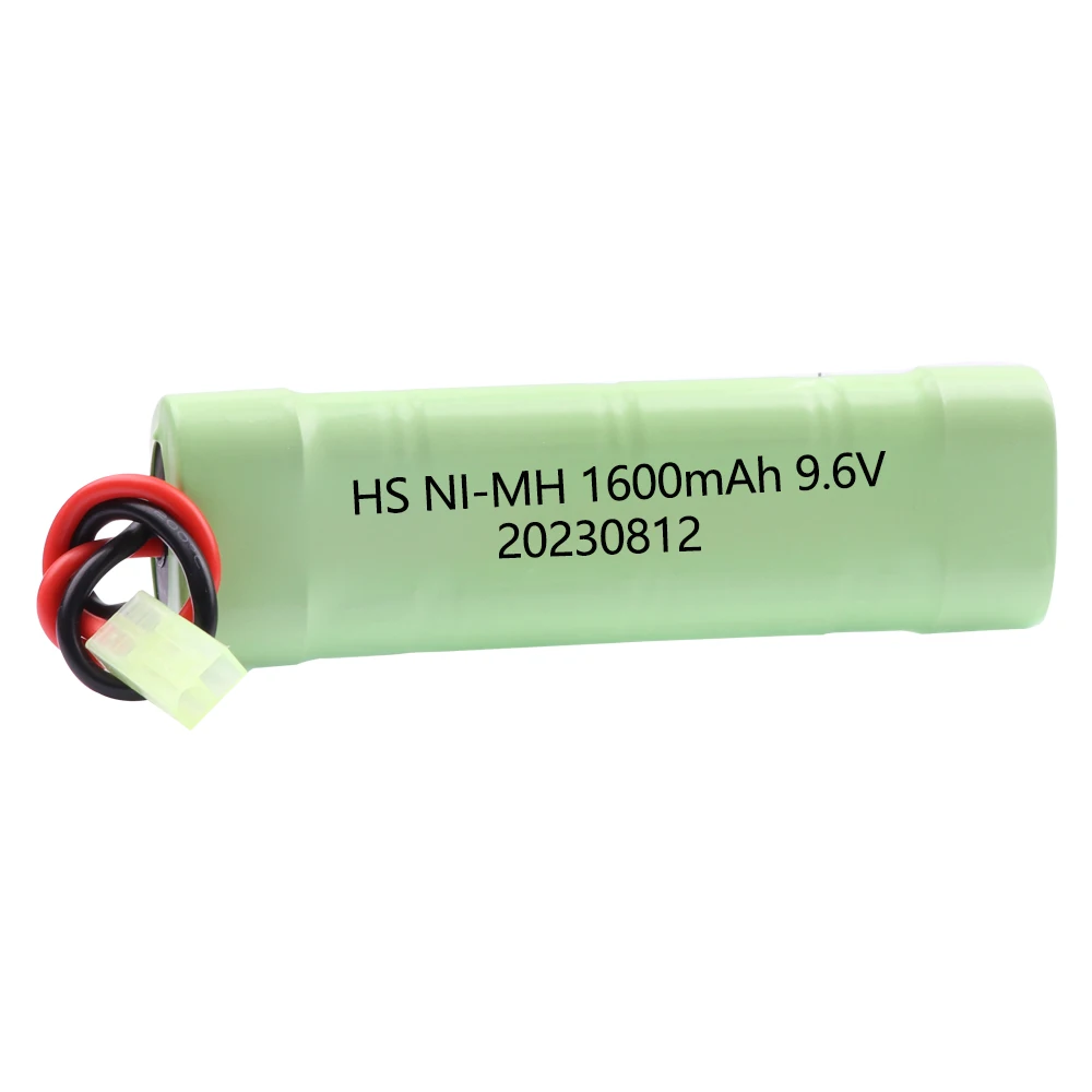 8S 2/3A 9.6v 1600mAh NiMH Flat Battery Pack with Mini Tamiya Connector for Airsoft Guns Mini AK series or modified AEG's PARTS