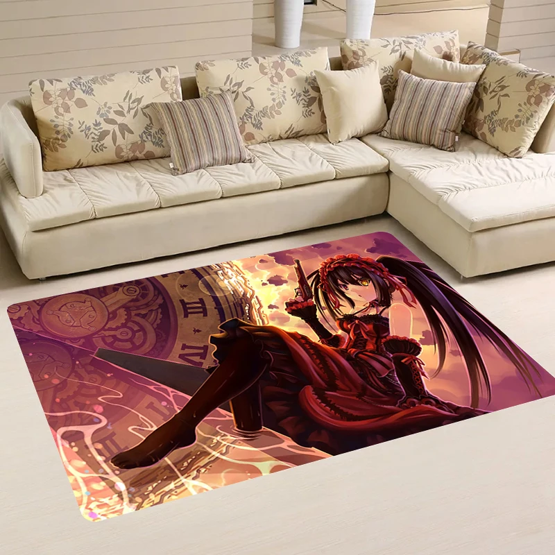 

Home Anime DATE A LIVE Bathroom Mat Rugs Aesthetic Room Decoration Kitchen Carpet Carpets Balcony Doormat Entrance Door Foot Rug