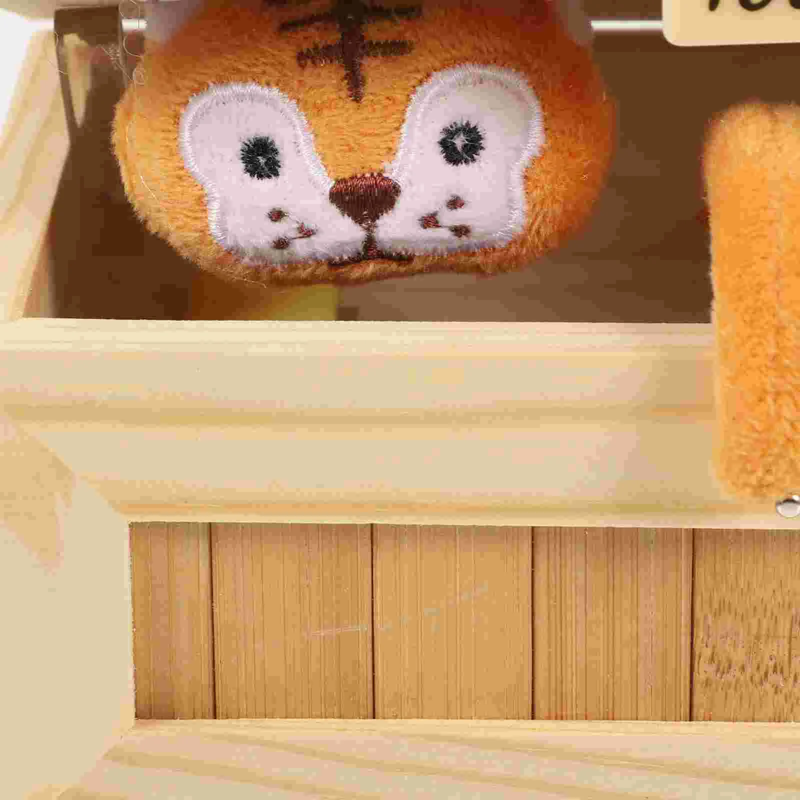 Holzkiste Tricky Toys Urban Spoof Tiger Toy Kreatives Spielzeug Horror Boring Box Spielzeug für Kinder Freunde