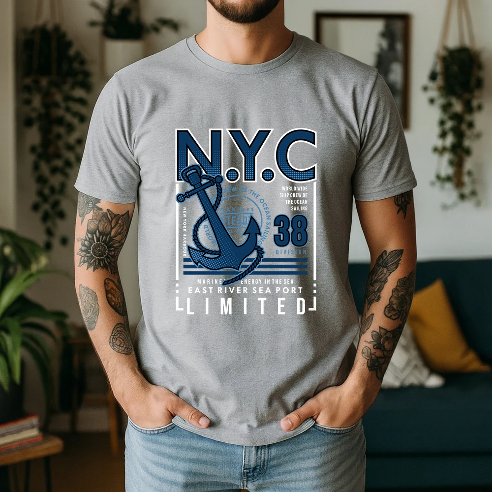 2026 Summer 100% Cotton NYC Gr - Men'S Fashion Nyc 评论和价格