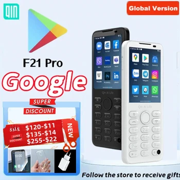 Qin F21 Pro Google Store Android 11 Miniโทรศัพท์มือถือMTK6761 3GB 32GB LTEโทรศัพท์มือถือ 2.8 