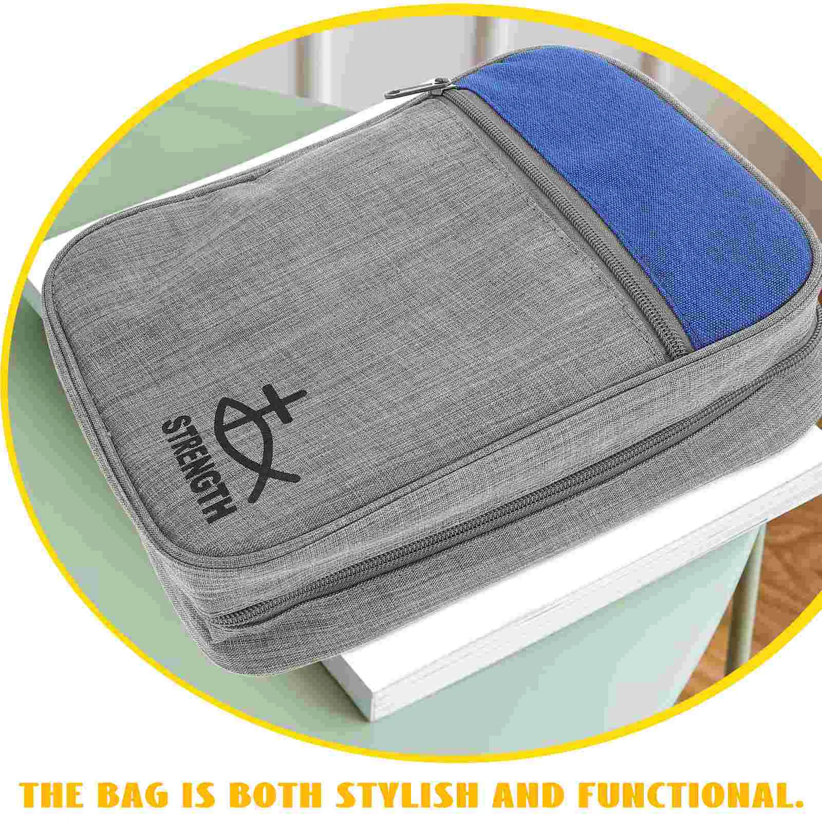 Bible Pack Book Bag Holder Case for Women Storage Lightweight Carrier Polyester Covers Travel File Bags