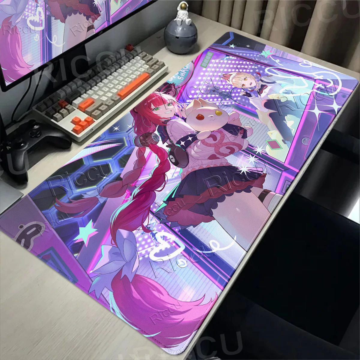 Cute Zenless Zone Zero Ukinami Yuzuha Alice Mouse Pad HD Print ZZZ Mousepad Notebook Pc Accessory Rugs Anime Girl Decor Desk Mat