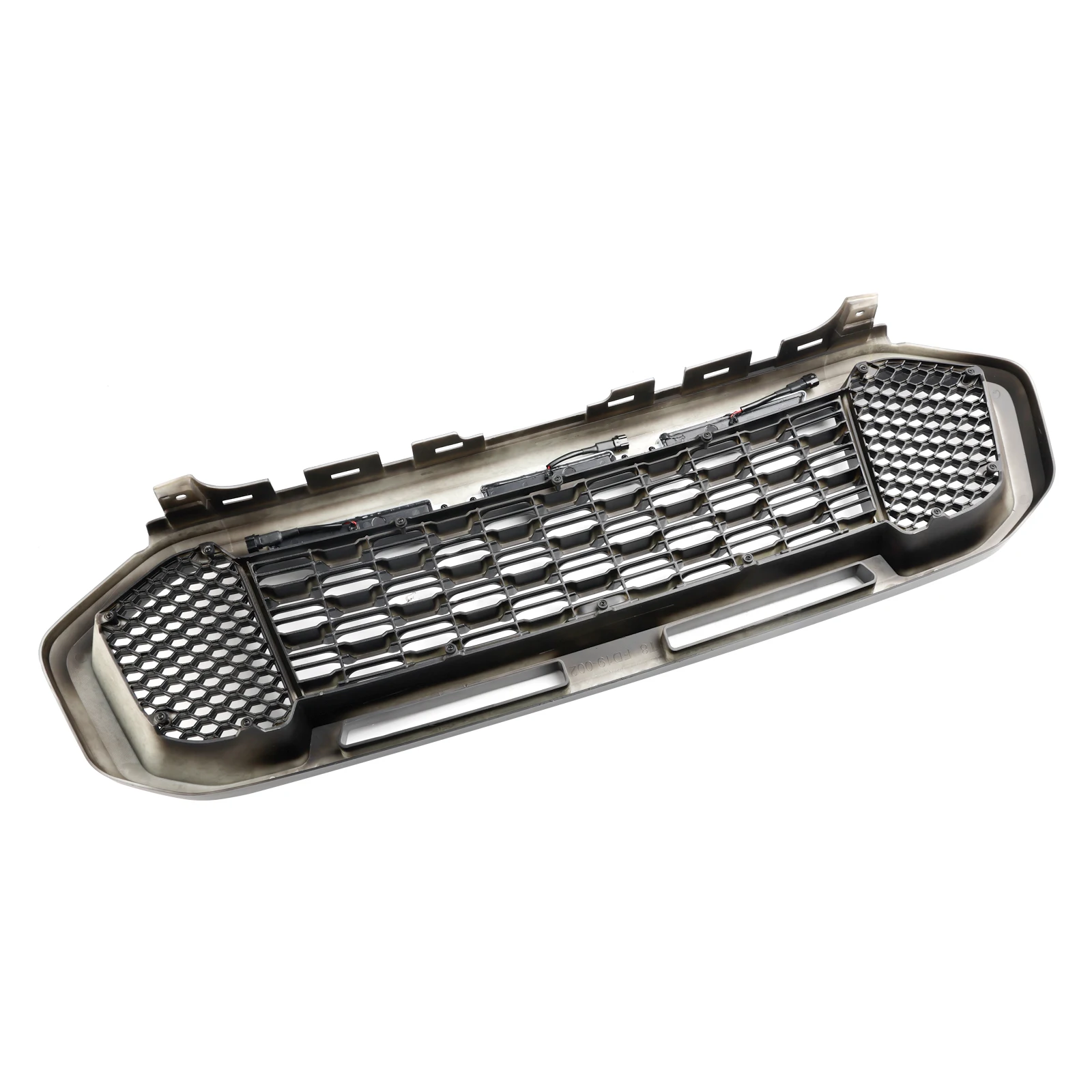 Artudatech Black Front Bumper Grill Grille Fit for Ford Ranger T8 2019-2023 W/LED Light