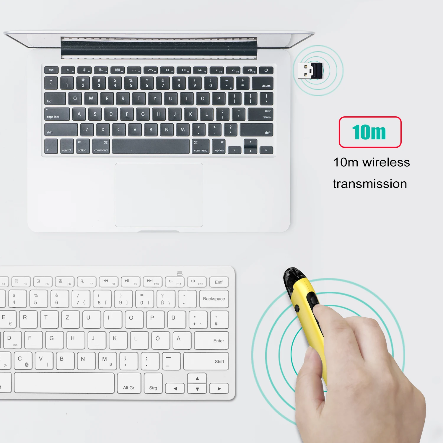 Bluetooth ワイヤレスペンマウス光るミュート充電式デュアルモードマウス 2.4 グラム 1600dpi 携帯電話アクセサリーコンピュータゲームマウス