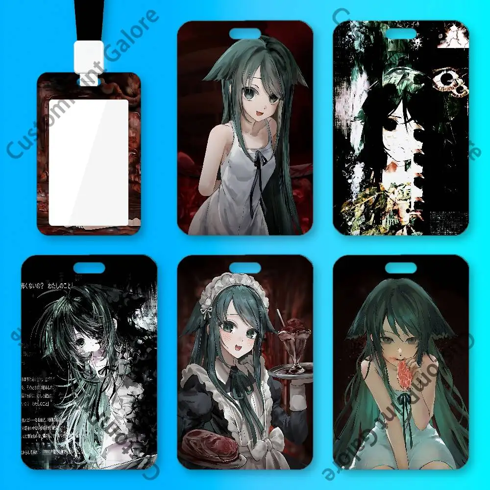 The Song of S-Saya Clear PVC Card Holder for Idol Photocards,Meal Campus Cards Display Keychain Pendant