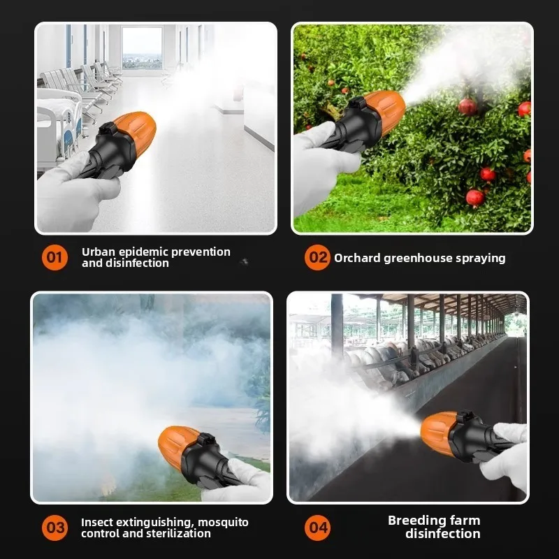 Elektrisches Sprühgerät mit extrem geringem Volumen