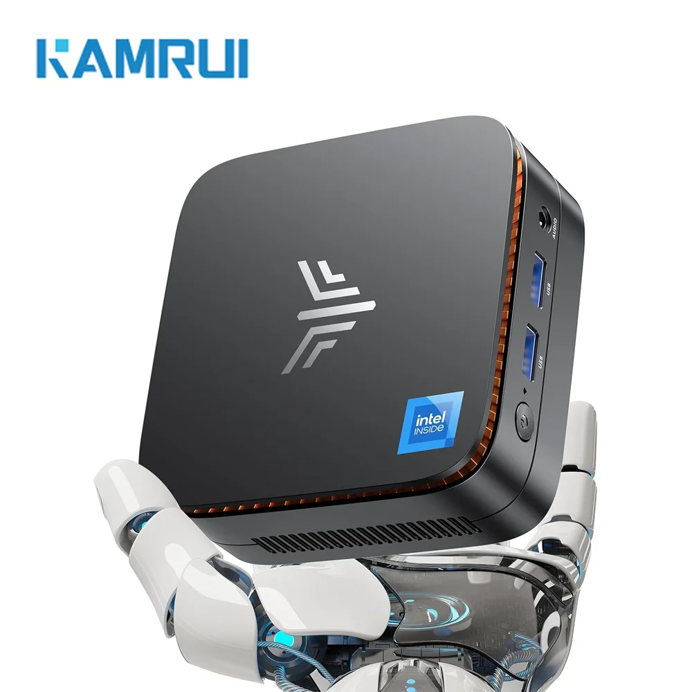 

KAMRUI Mini PC Intel Alder Lake N97 16GB DDR4 RAM 512GB M.2 2280 SSD WiFi5 BT4.2 Mini Desktop Computer for Business Home Office