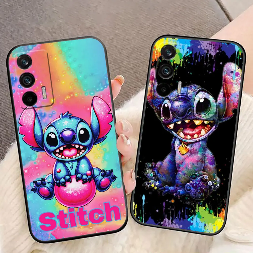 

Disney Lilo Stitch Angel Phone Case For Realme C11 C20 C21 C21Y C30 C30S C33 C35 C55 C53 C63 C65 GT NEO 2 NARZO 50 X50 Case Capa