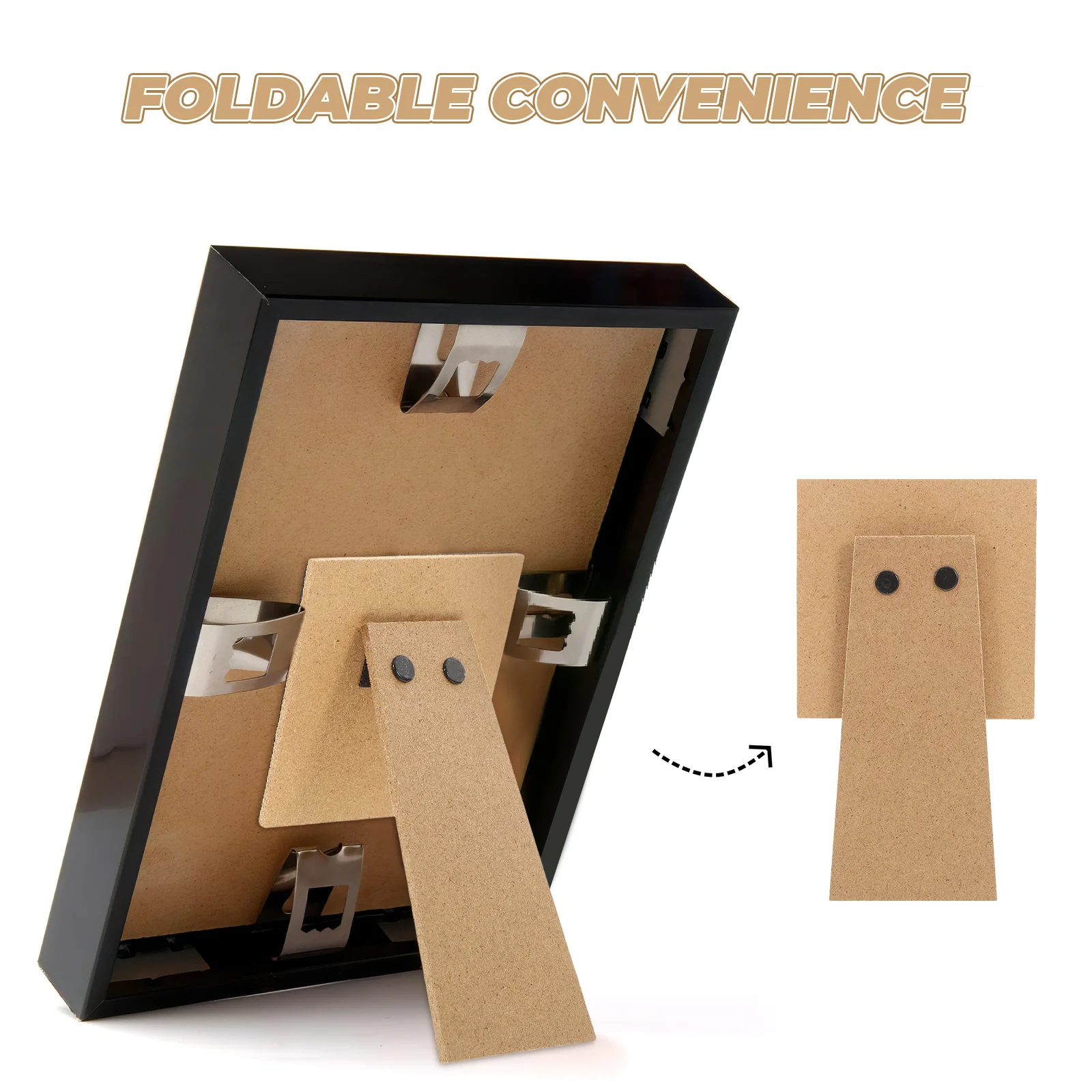 

5pcs 5 Pack Diy Picture Frame Easel Stand Framing Supplies Back Holder Backing Board for