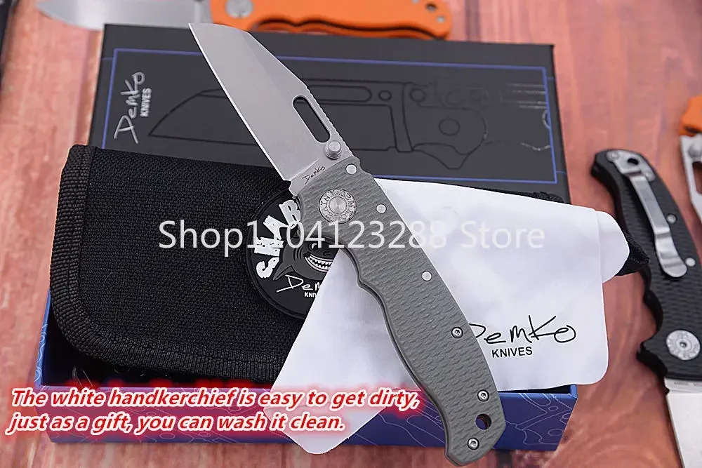 DEMKO AD20 Pocket Folding Knife 8Cr13Mov Clip Point Blade G10 Handles Survival Tactical Knives Outdoor Camping Hunting EDC Tools