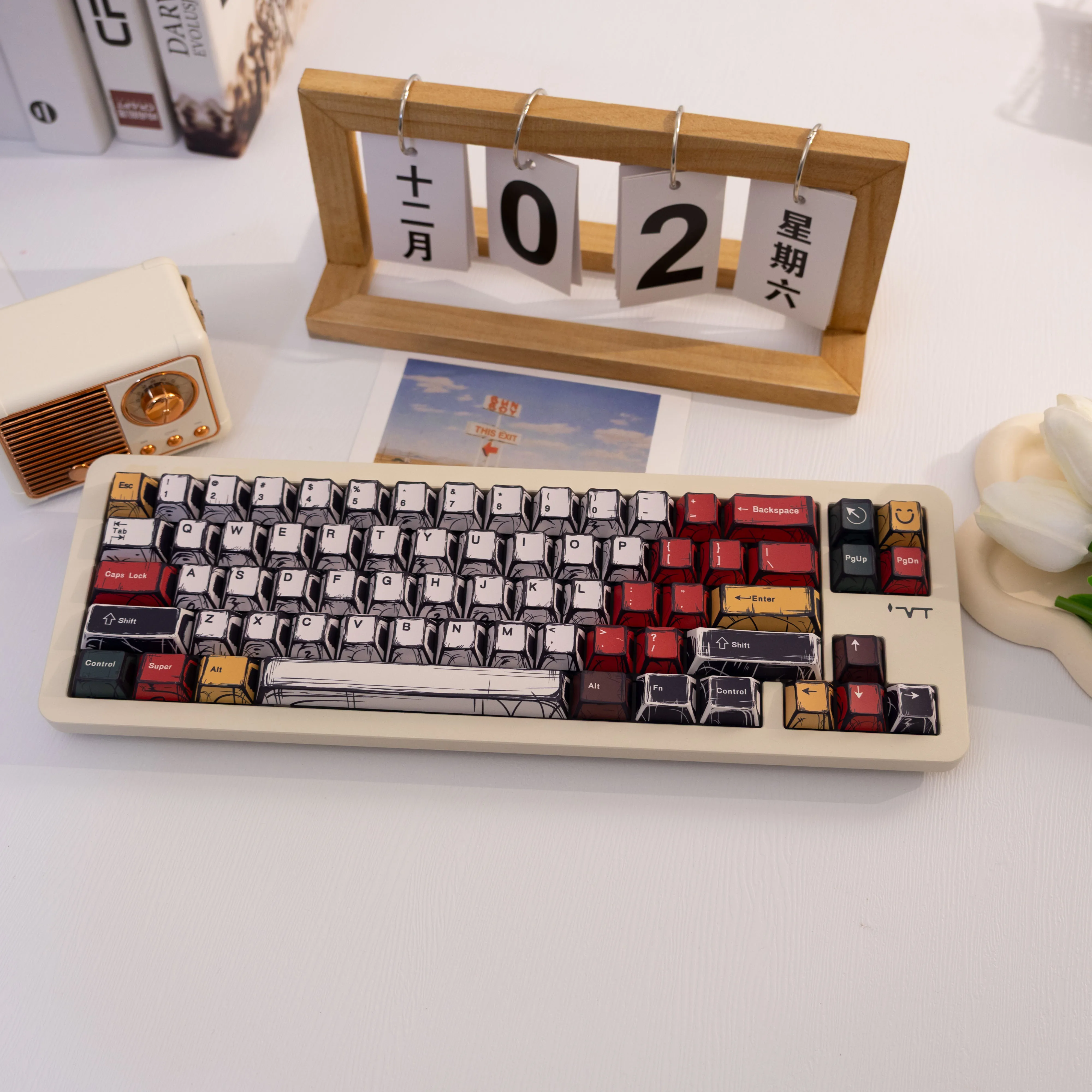 138 Keys Mixed Light Keycaps PBT Dye-Sub Cherry Profile MX Switch for 61/64/68/87/96/104/108 Mechanical Keyboard