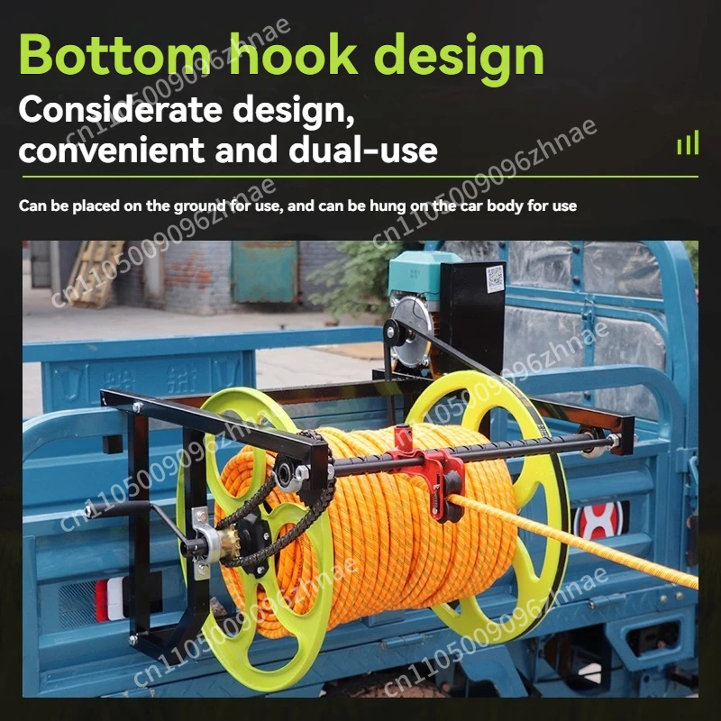 Pipe Winding Rack Agricultural High-voltage Remote Control Electric Pipe Winding Trailer Type