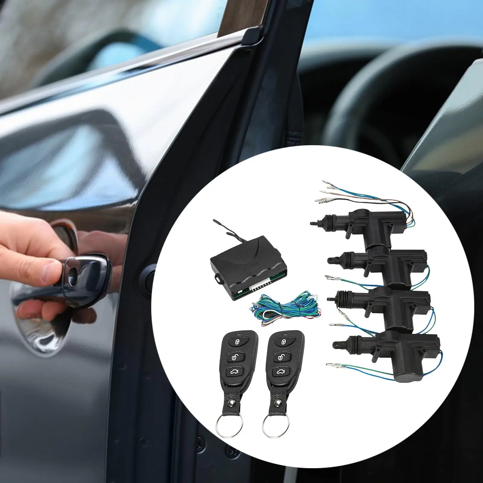 

Universal Car Door Lock Vehicles Automotive Accessories Professional Stable Performance Auto Remote Central Locking Kit Replace