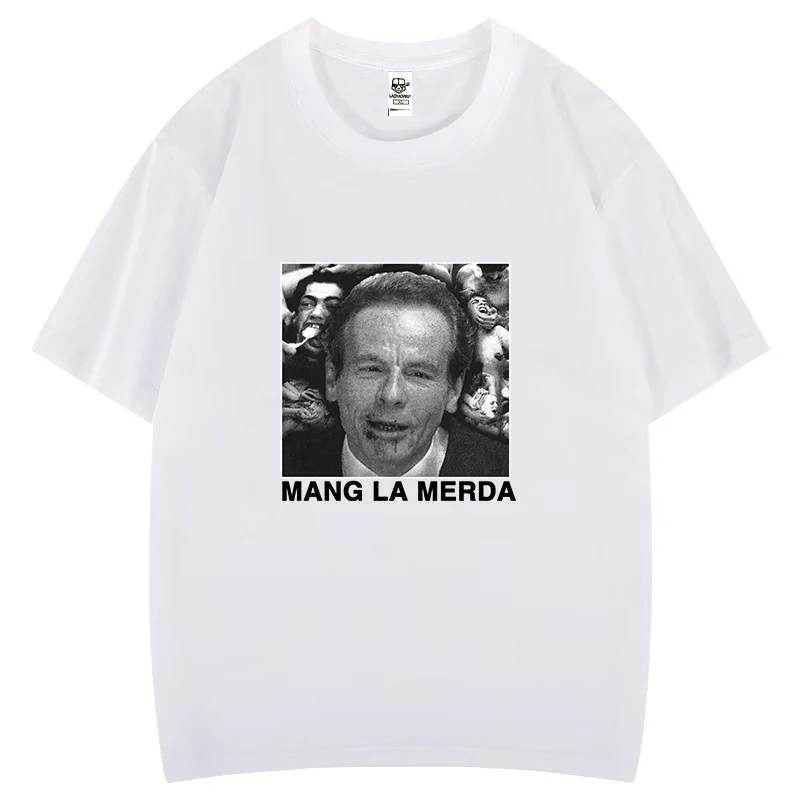 Mangia La Merda Cotton Tee Salo 120 Days of Sodom Cult Classic Film Novel Fashion Graphic T Shirts Roupas Masculinas Casual Tops