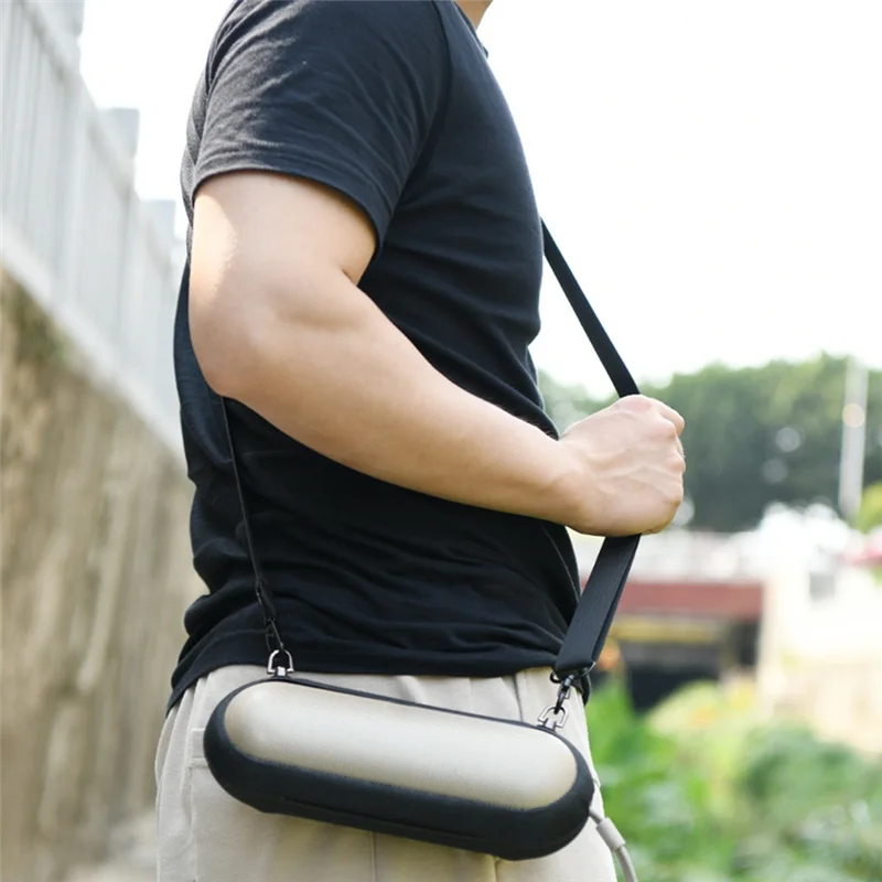 B04B-For Beats Pill 2024 Speaker EVA Zipper Storage Hard Case Speaker Hard Shell Case EVA Protective Case Black