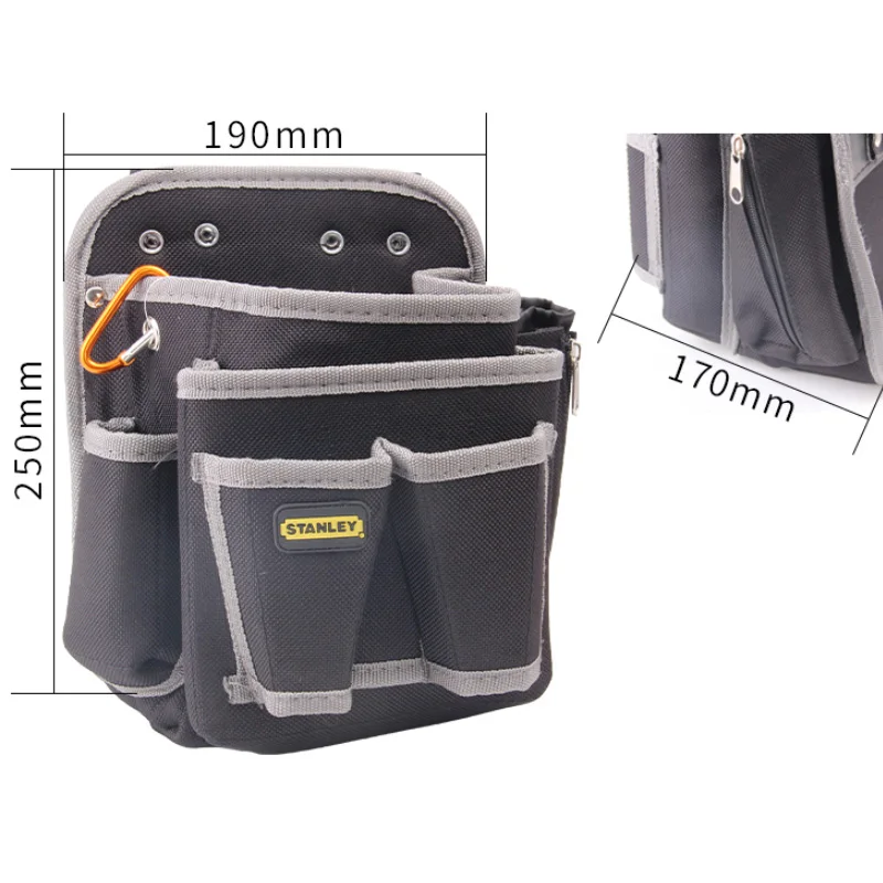 Stanley 1-Piece 5 Pockets Working Waist Bag For Tools Toughbuild Electrician Bags Belt Storage Organizer Hand Tool Holder