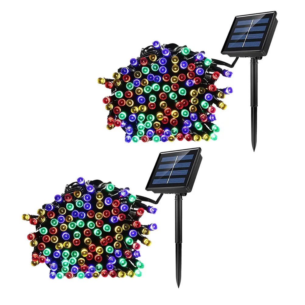 

2 Sets Christmas Trees with Integrated Lights Garland Outdoor Led New Year's Strip Lamp