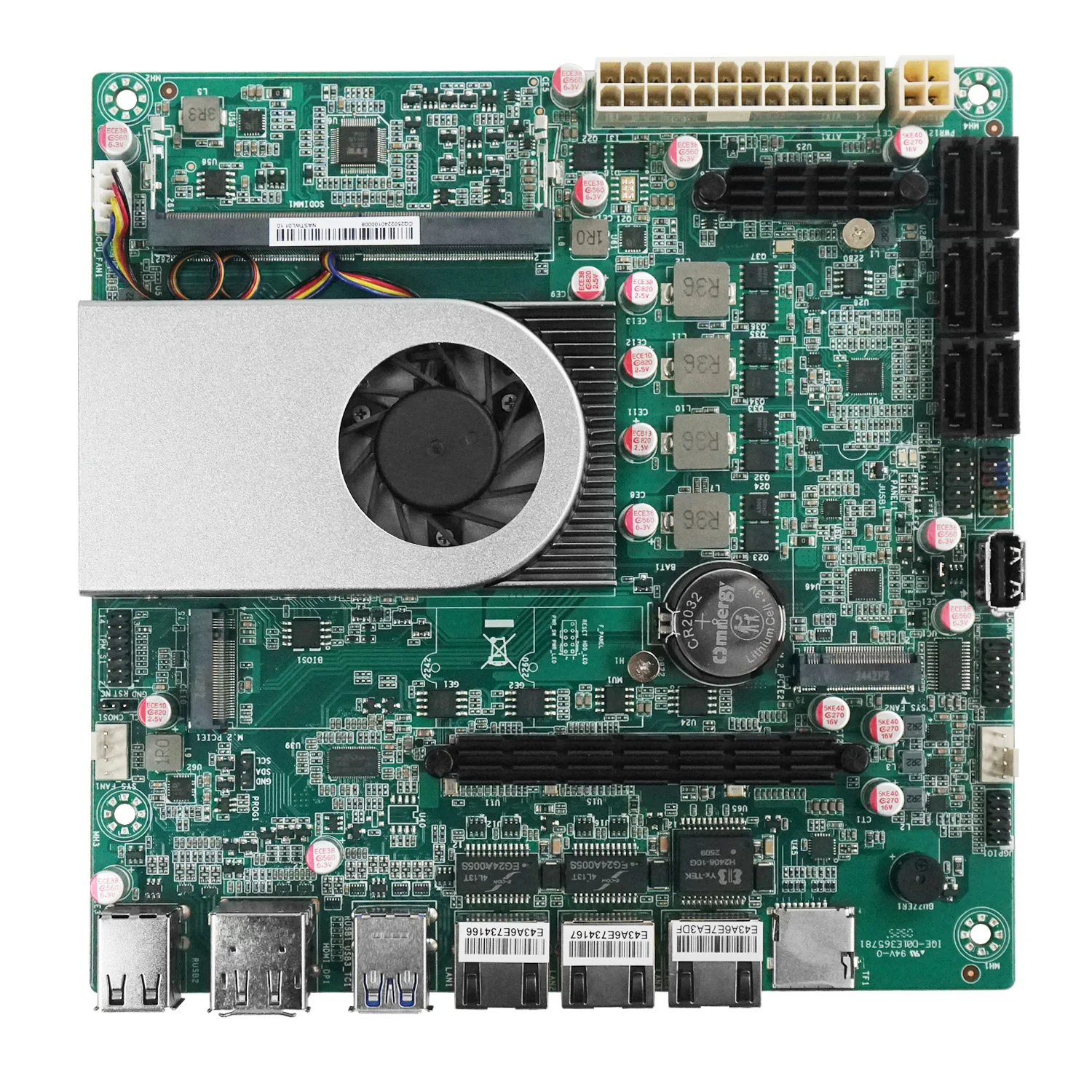 BKHD 2025 N150 NAS MINI-ITX เมนบอร์ด Quad Cores 2 * I226 1*10G พอร์ต Ethernet 2 * M.2 6 * SATA DDR5 16G NAS เมนบอร์ดเซิร์ฟเวอร์