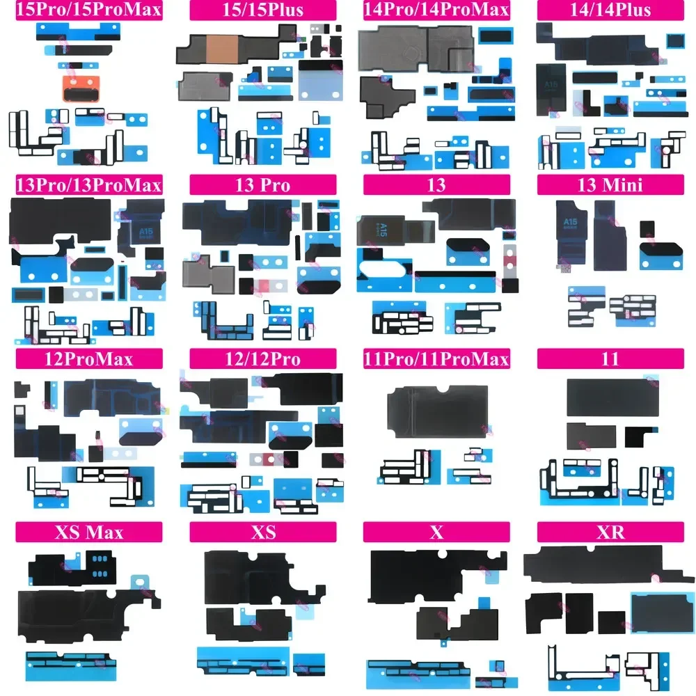 Naklejka na radiator Antystatyczna tablica logiczna Rozpraszający klej chłodzący do iphone 11 12 13 Pro Max FPC Złącze Gąbka Naklejka na taśmę