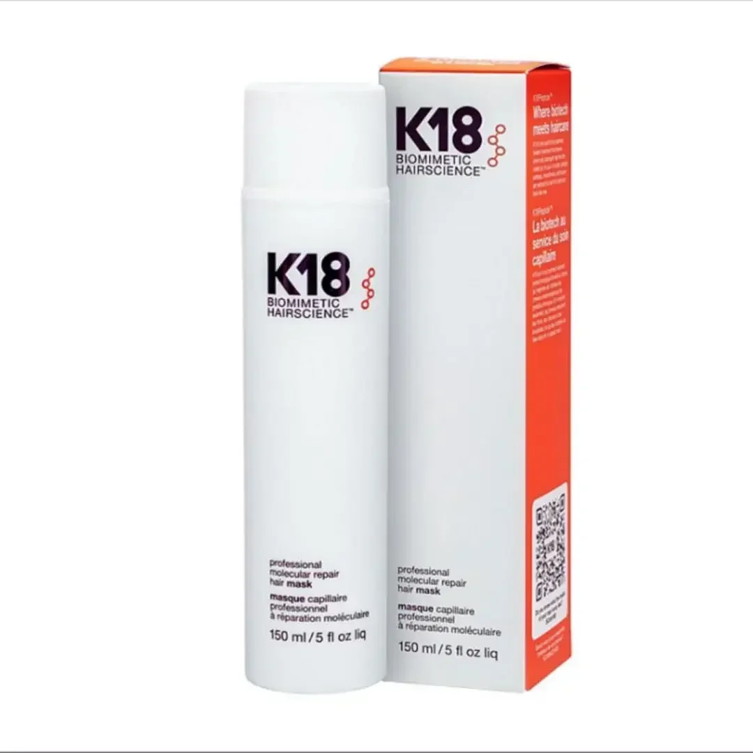 150ML K18 Original Hair Treatment Leave-In Hair Mask Repair Dry Damaged Hair 4 Minutes To Reverse Hair Damage Moisturize