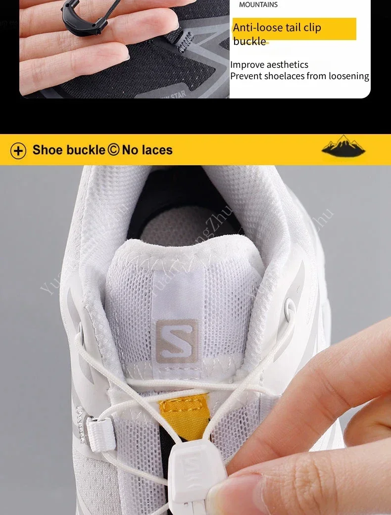 Elastische, runde Schnürsenkel für Tennis- und Laufschuhe, ohne Schnürsenkel, in Schwarz und Weiß, für Erwachsene und Kinder, Schuhzubehör. – Detail 8
