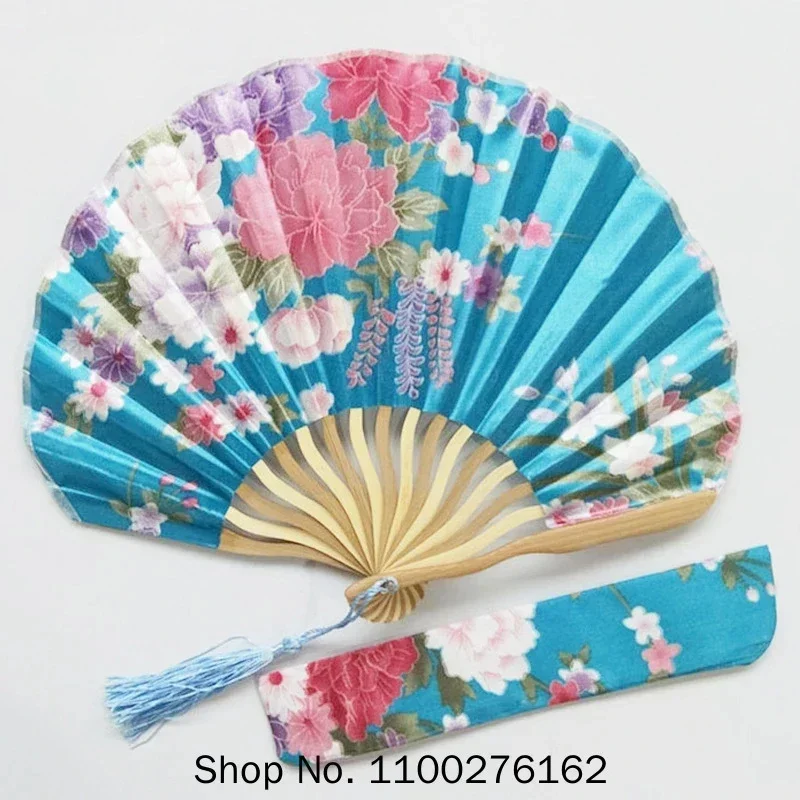 

Бесплатная доставка, 30 шт., персонализированная китайская японская ткань, цветочный круглый складной веер с подарочными пакетами, товары для свадебной вечеринки