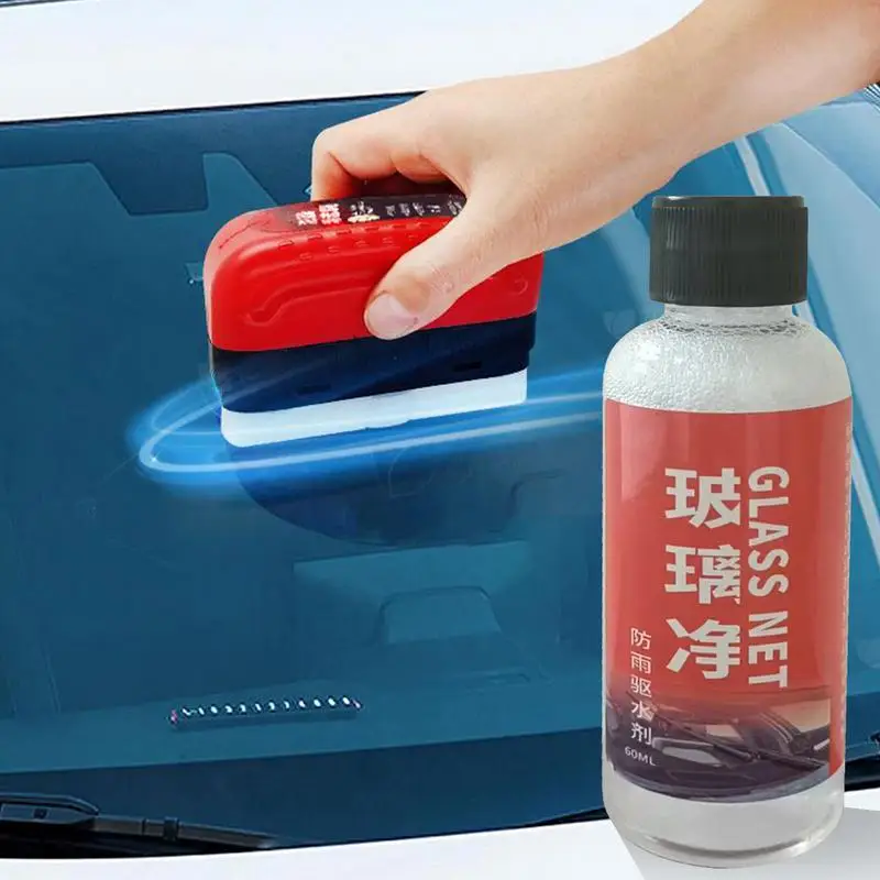 120ml car Glass Oil Film Remover Brush Automotive Windshield Oil Film Cleaner Car rearview mirror Cleaning Brush for auto Window