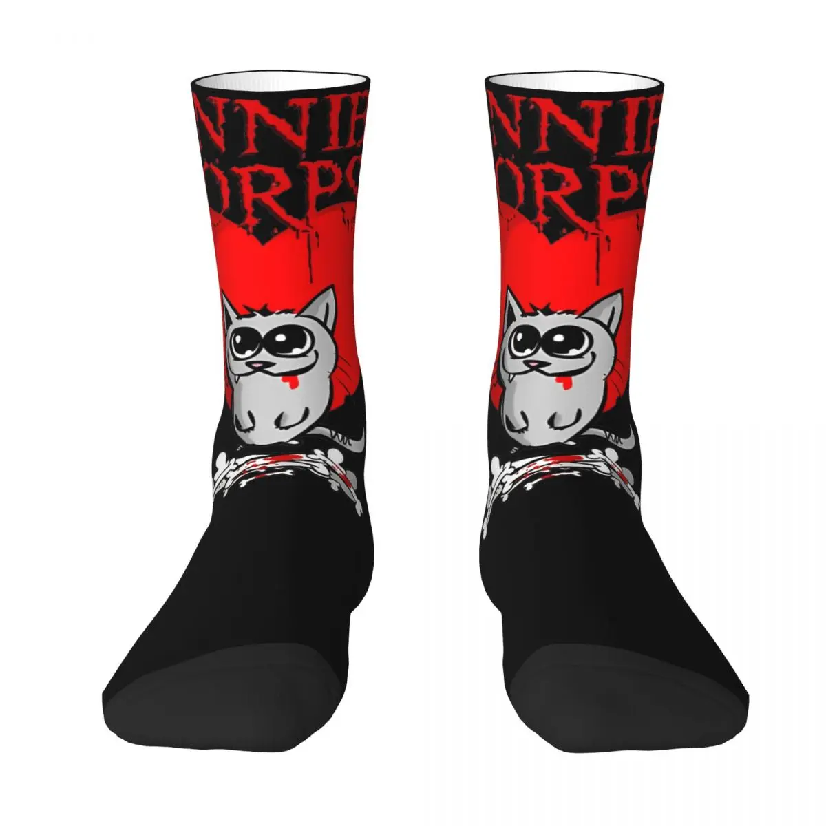 Cannibal Corpse Socks Cute Cat Funny Stockings Autumn Anti Sweat Men's Socks Comfortable Custom Skateboard Socks