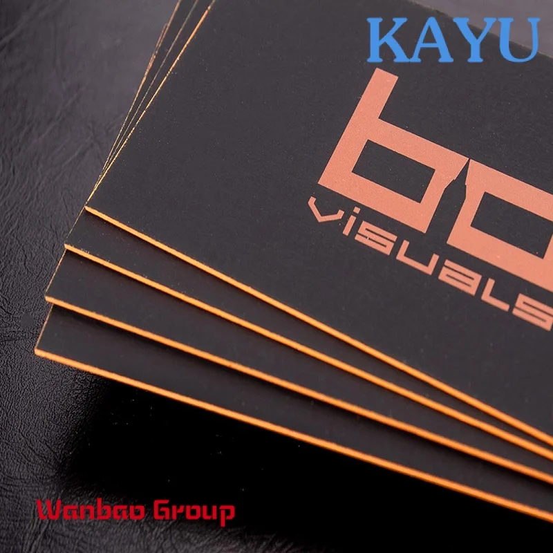 

Custom Custom Luxury Black Gold Foil Recycled Business Card Printing With Golden Border Color Edge