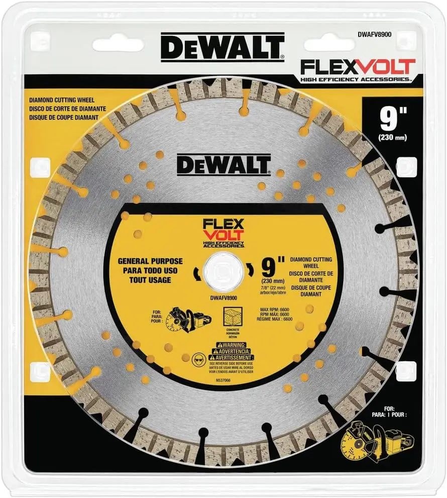 Dewalt DWAFV8900 FLEXVOLT 9 in. Diamond Cutting Wheel