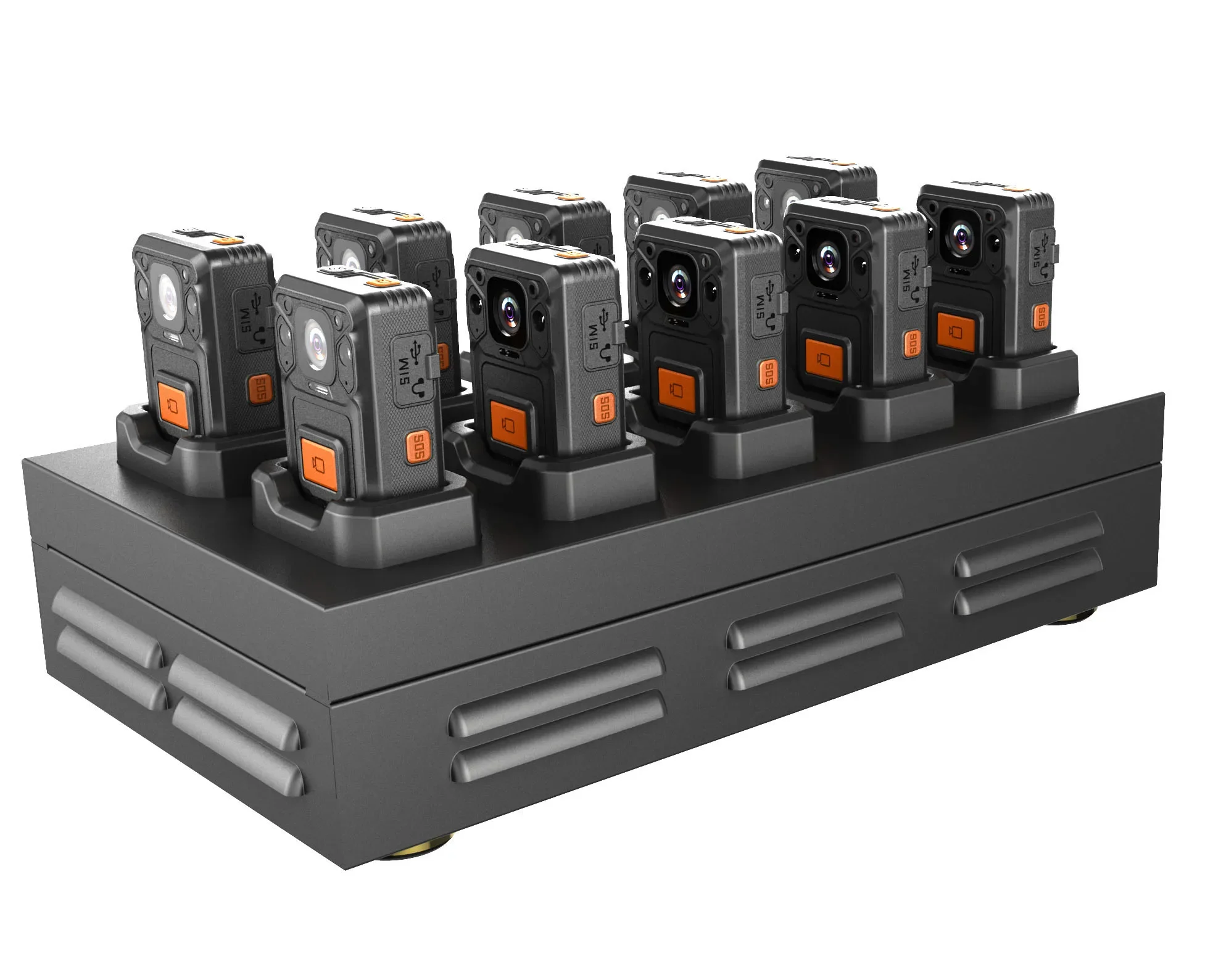 

Docking station body worn for Law enforcement wifi GPS audio video recording security