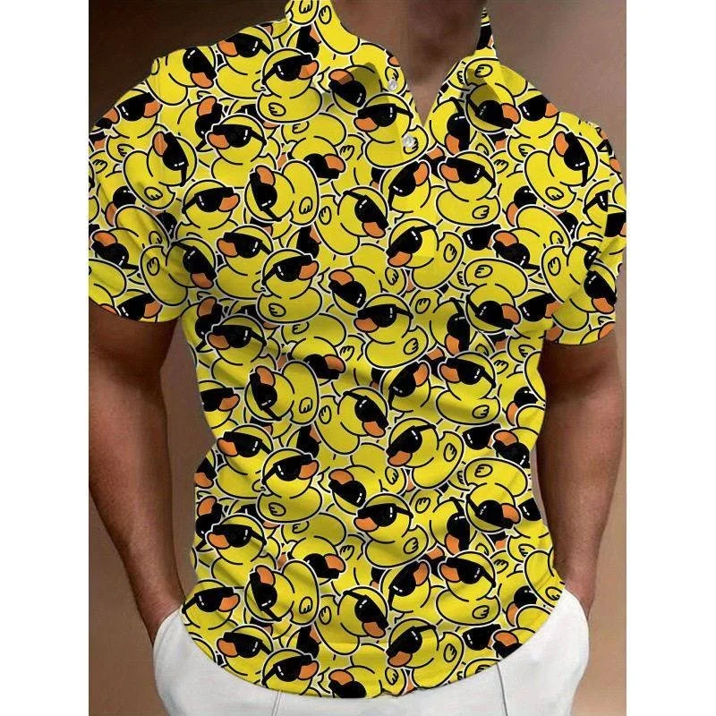 O 32083 Summer Pajama Set Women's Summer Sleepwear Set Business Gentleman Style Cooling Feeling Fleece Lined Casual Print