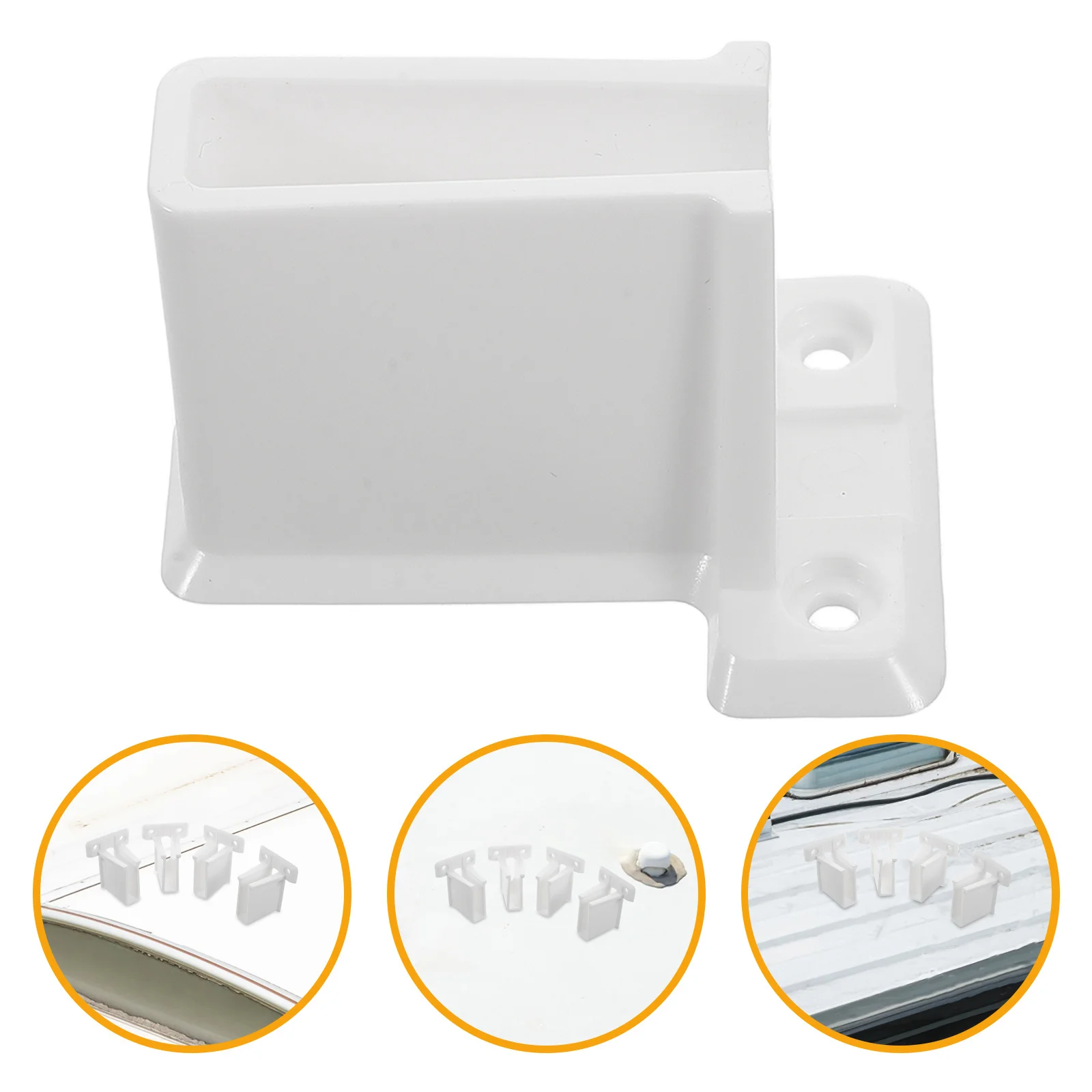 

10pcs Door Lock Holder Rv Window Latch Bracket Adjustable Security Clip For Rv Door Window Fixing Kit Mount Replacement Hardware