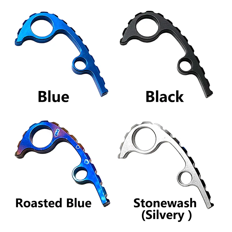 Imagem -05 - Titanium Back Spacer para Spyderco Para3 Quilha Spine Faça Você Mesmo Acessórios Peças Cores Cores C223 1pc