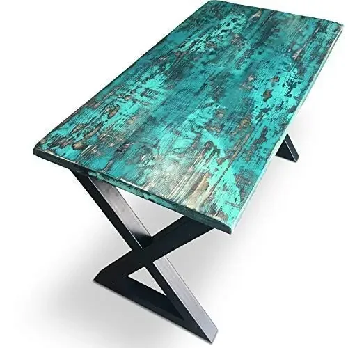 Handcrafted Modern Wood Desk Immerse yourself in a world of creativity with our stunning nautical, coastal, and rustic sewing