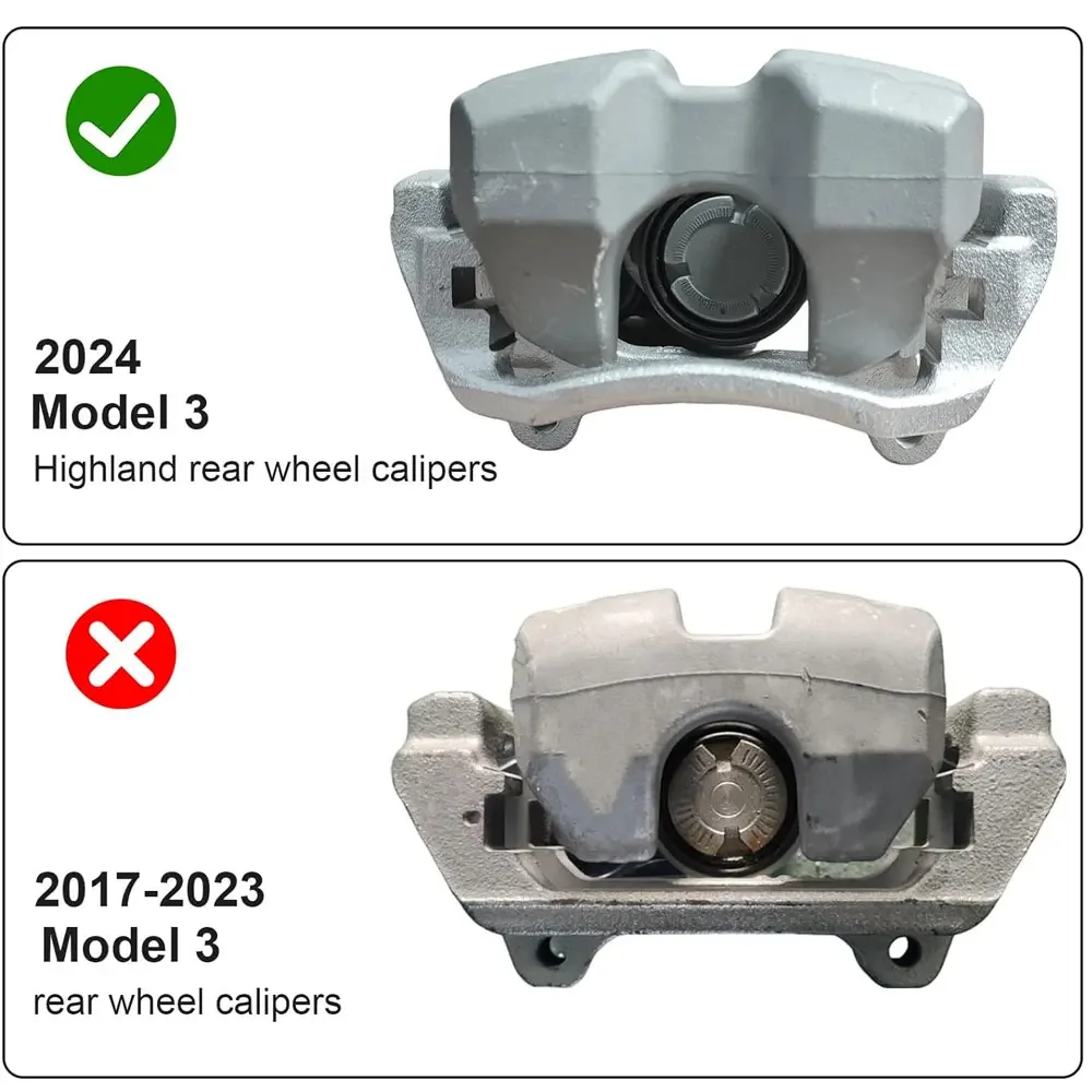 Aluminum alloy caliper coveFor Tesla Model 3 highland 2024 Fit 18 19 Inch Wheel Hub Car Modification Decoration Accessories
