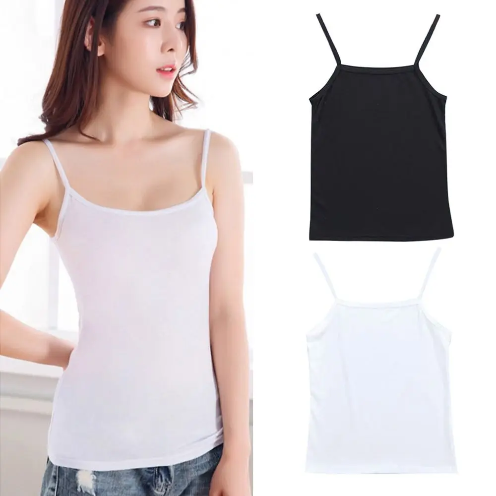 

New Round Collar Camisole Tank Top Free Size Sleeveless Women's Chest Vest Can Be Worn Outside Seamless Chest Wrapping Women