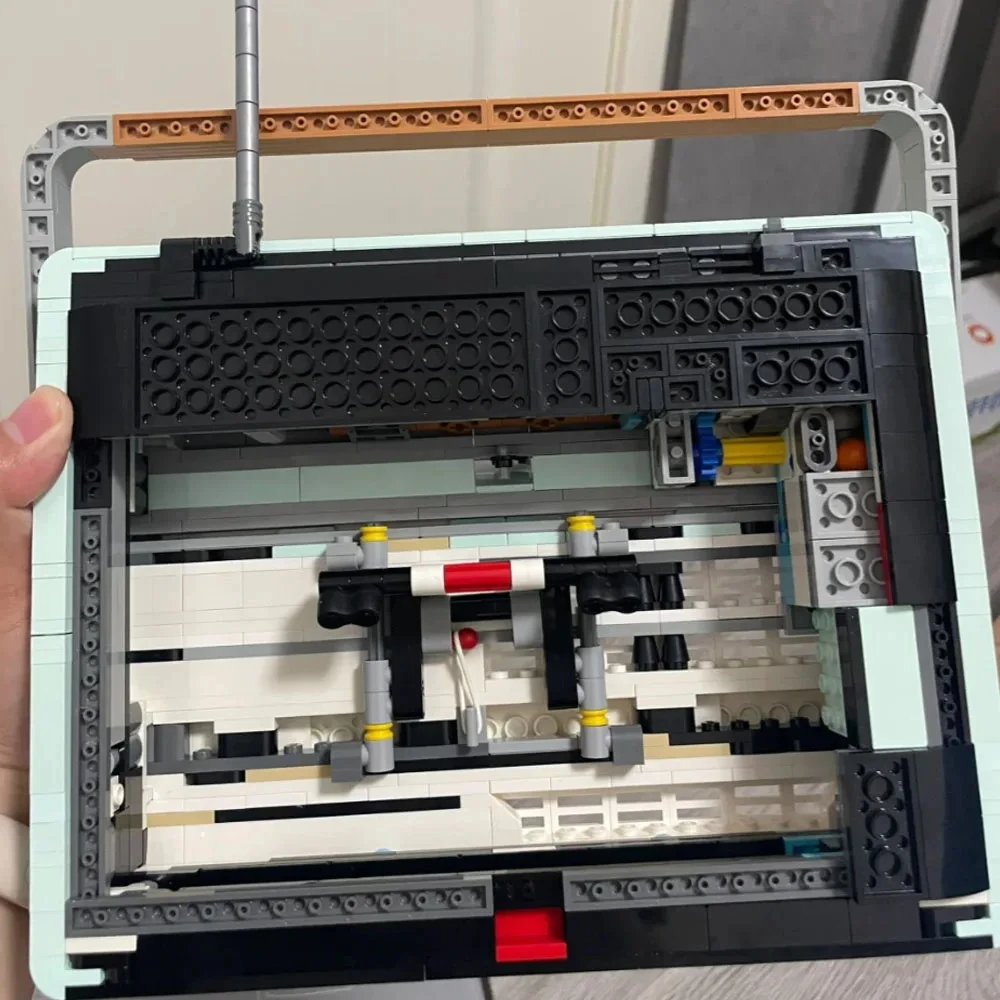 10334 ريترو نموذج الموسيقى ديكور المنزل الإبداعية هدية الكريسماس نموذج 906 قطعة لعبة تعليمية للأطفال الطوب