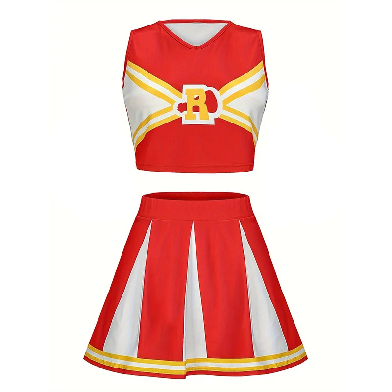 2024 Custom Performance Competition Team Cheers Pom Poms Mädchen Frauen Cheerleading Outfit High School Cheerleader Uniform