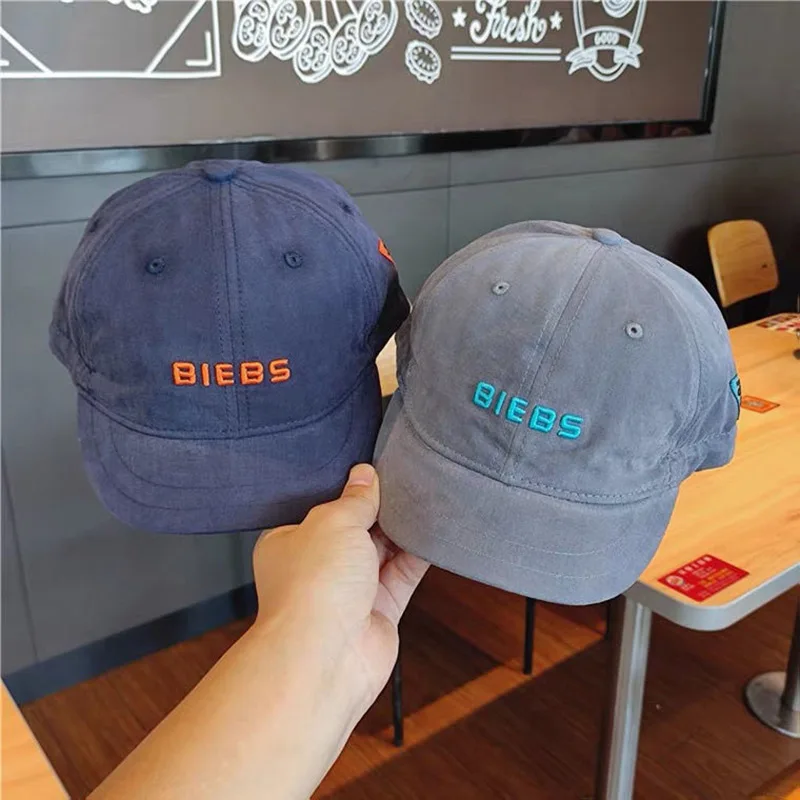 

Letter Children Duck Tongue Hats Adjustable Drawstring Kids Baseball Hat 2-8 Years Boy Girl Outdoor Sun Visors Baby Peaked Cap