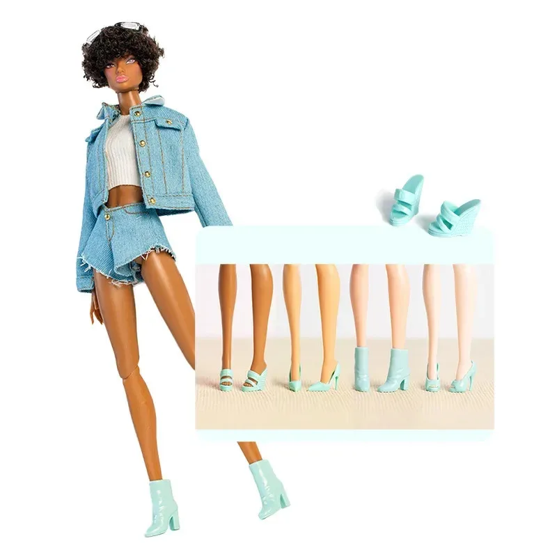 High-End-Puppenschuhe / 30 cm Puppen-High-Heels-Stiefel / Zubehör für 1/6 BB Fr Modepuppe / Puppenhaus-DIY-Spielzeug