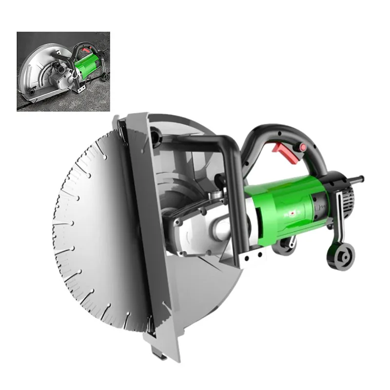 Stone Road Cutting Machine Saw Wall Slotting Machine Concrete Water-cooled Dust-free Portable Single Slot Circular Saw