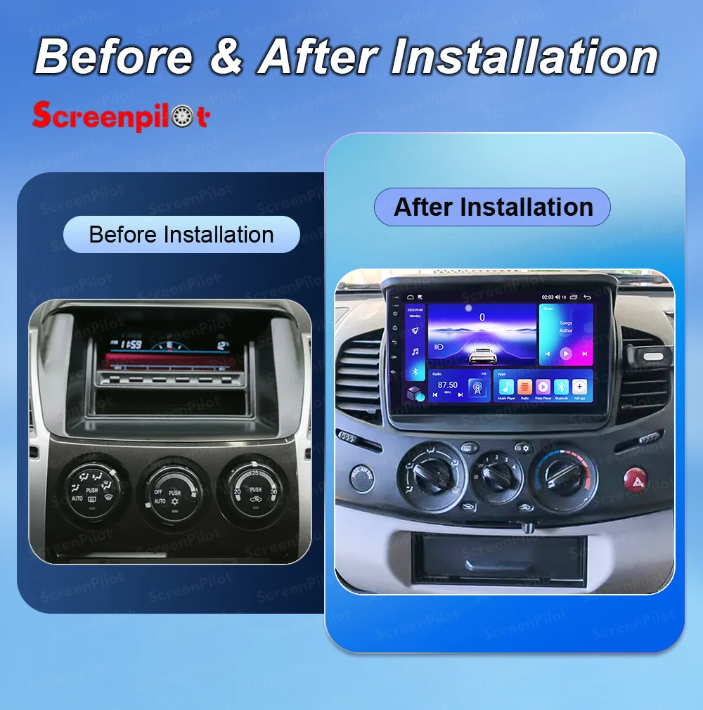 Android 16 Car Radio Stereo Head Unit For Mitsubishi Pajero Sport 2 2008 - 2016 L200 Triton 2006 Video Player GPS Touch Screen view 2