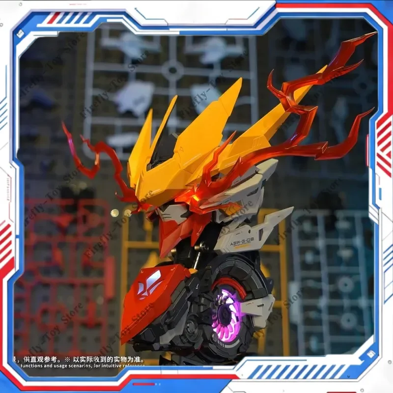 

ALAYAVIJNANA Barbatos Bust Assembly Model Kit Lupus Rex Action Figure Multi Form RGB Light Voice Playback Model Gifts Toys