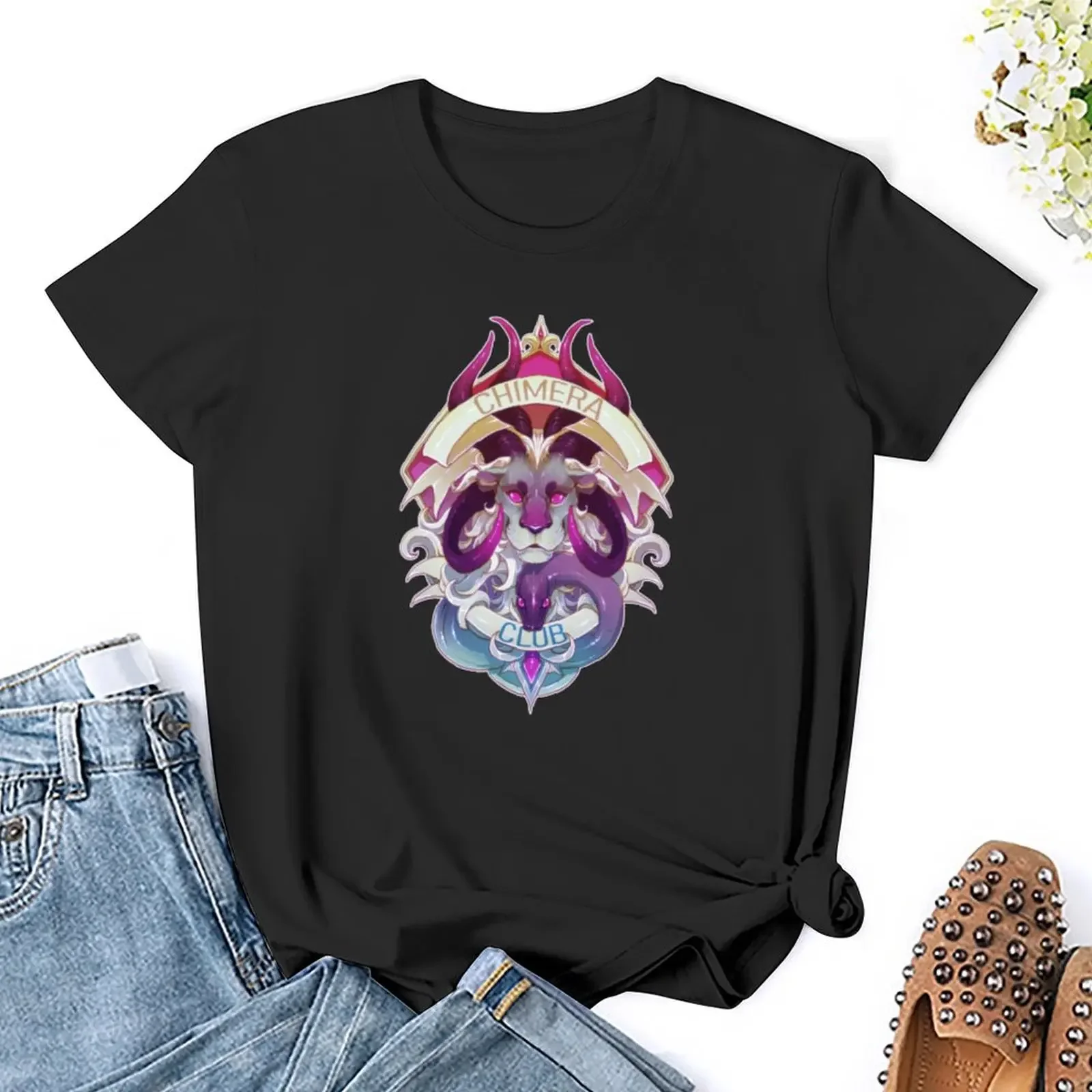 Chimäre Unterstützer T-Shirt Kawaii Kleidung weibliche Kleidung Sommer Tops T-Shirts für Frauen