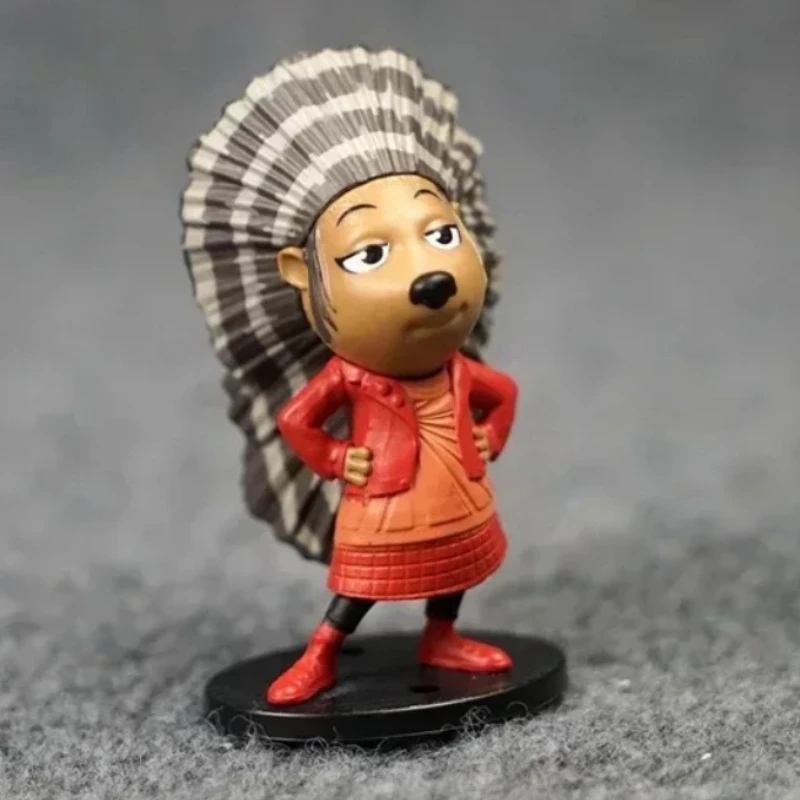 

Animated Film SING Figurines Meena Pig Elephant Rosita Buster Moon ASH Figure Animal Dolls Collection Table Ornaments Kids Gifts